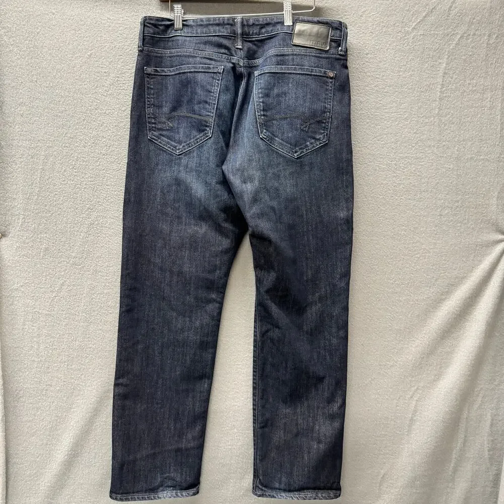 Mavi Jeans Mens 36x32 (36x31 ACTUAL) Matt Relaxed‎ Straight Leg Dark Wash Denim
